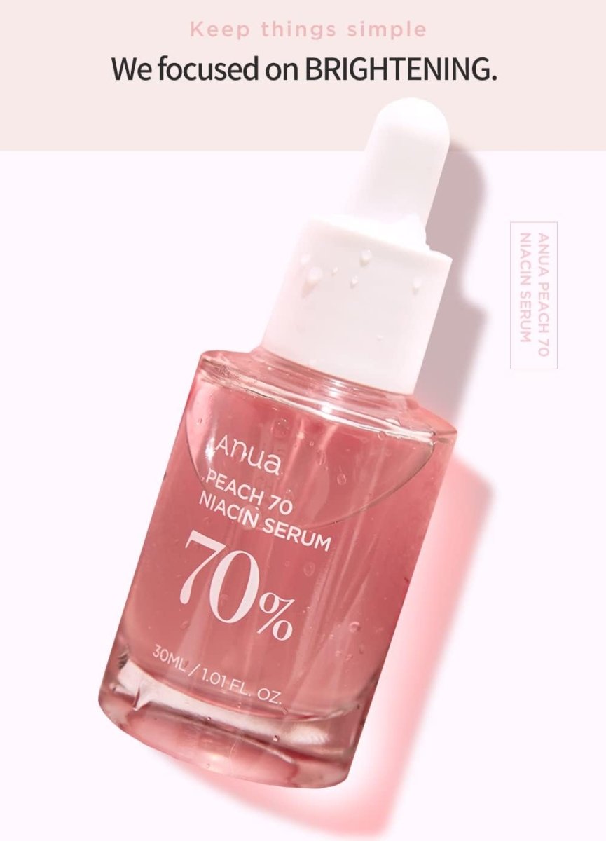 Anua Wonder Peach 70% Niacinamide Serum, Dark Spot Correcting Serum for Face Hydrating